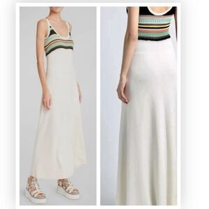 NWT CHLOÉ Midi With Multicolor Crochet merino wool, silk and cashmere XL $2495